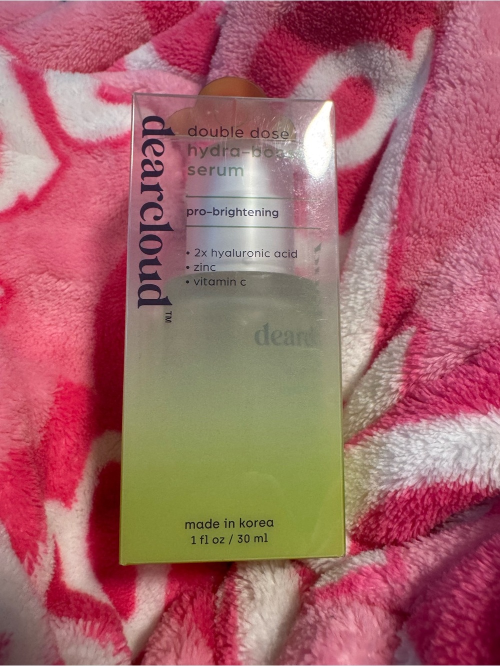 dearcloud Double Dose Hydra-Boost Serum - New In Box